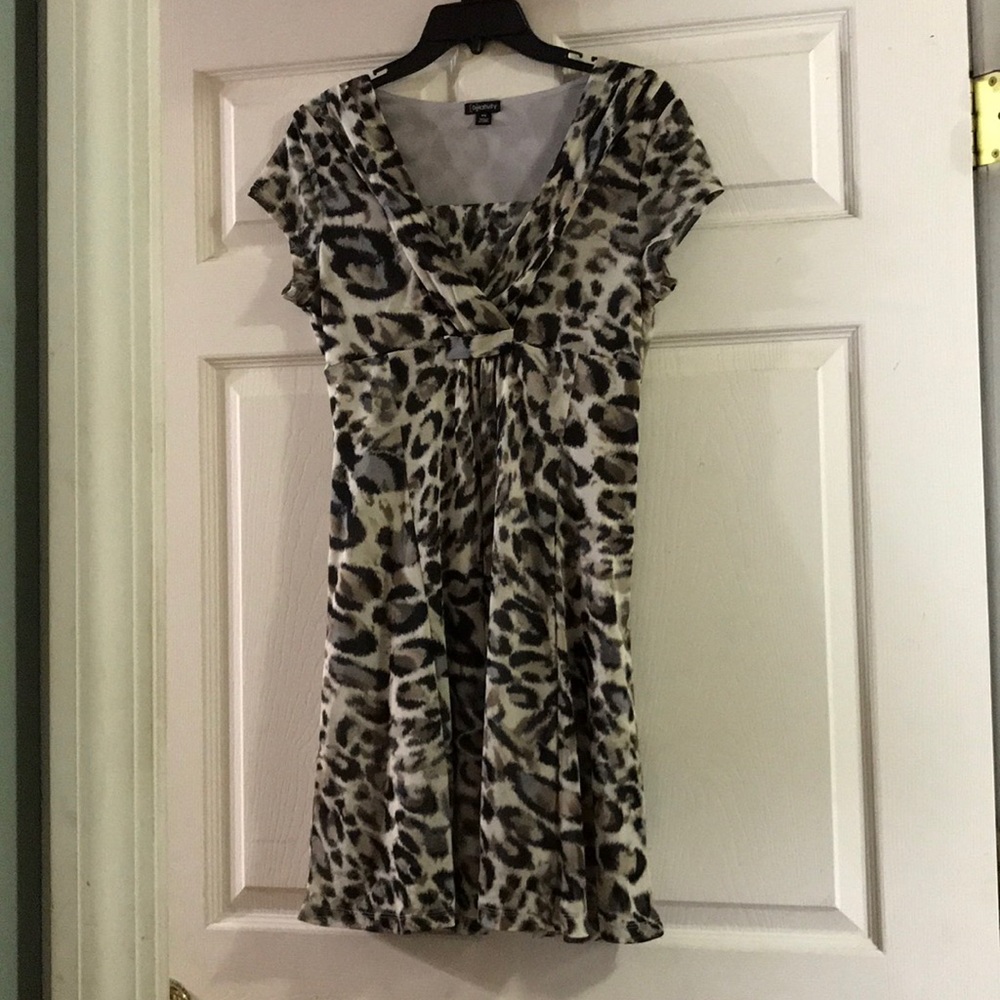 Relativity animal print dress petite small